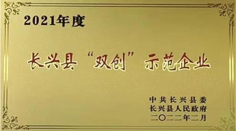 2021年度长兴县“双创”示范企业