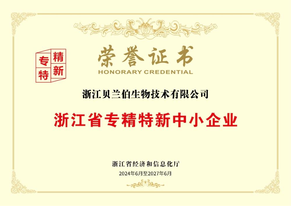 浙江省专精特新中小企业